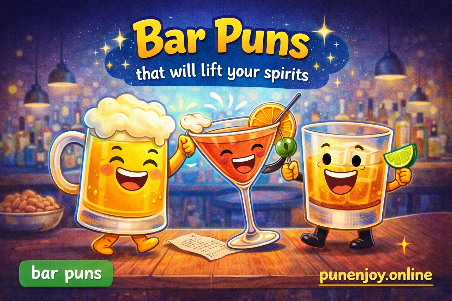 bar puns