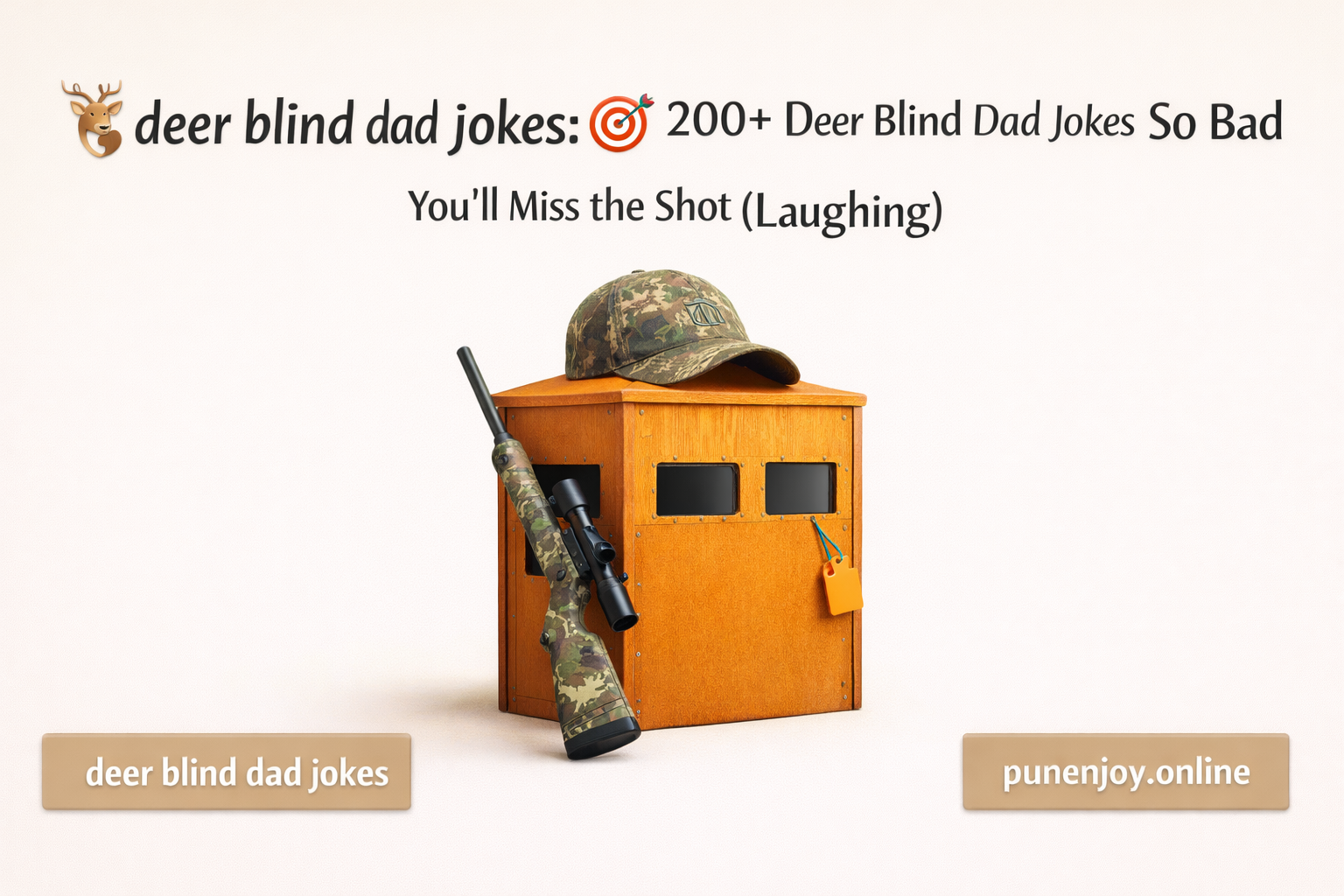 deer blind dad jokes