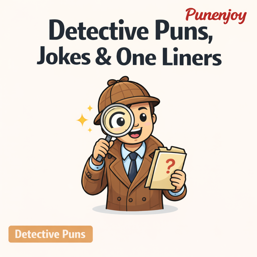 detective puns jokes and one liners