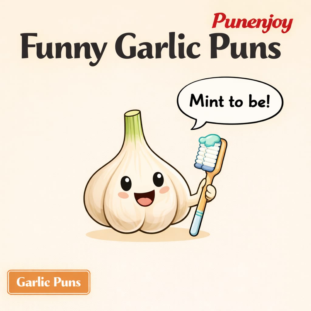 funny garlic puns