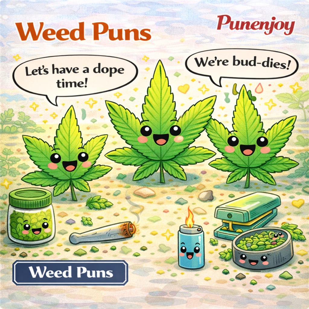weed puns