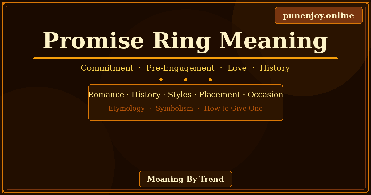 promise ring meaning