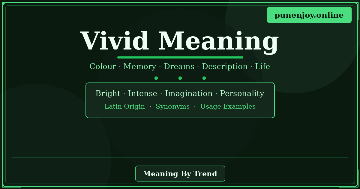 vivid meaning