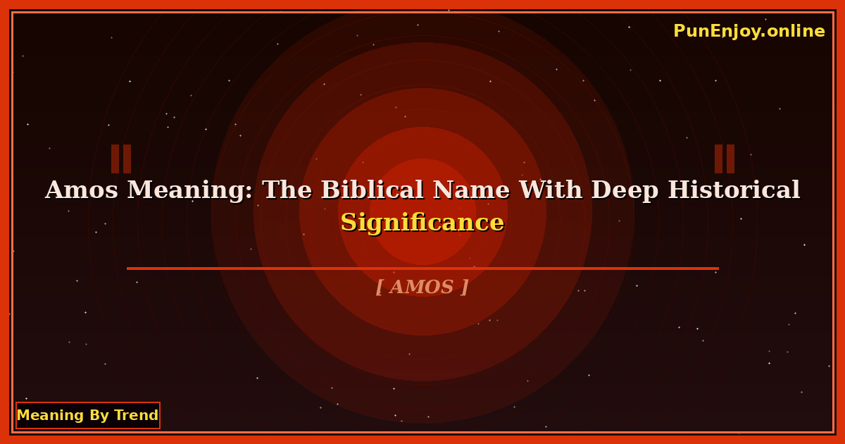 amos meaning
