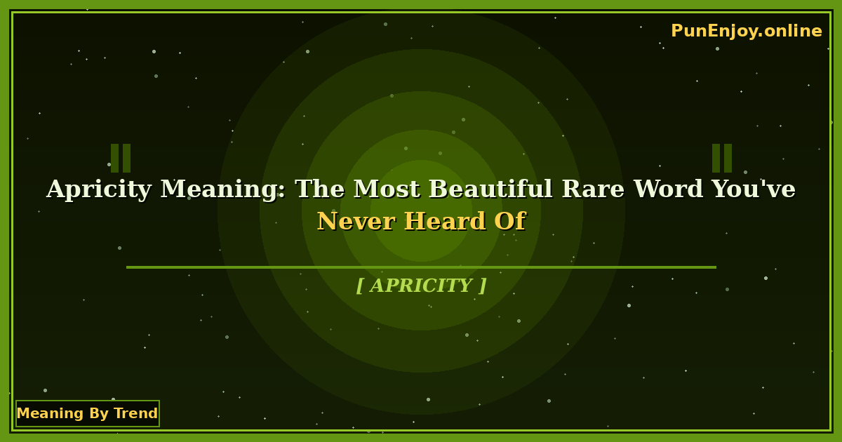 apricity meaning