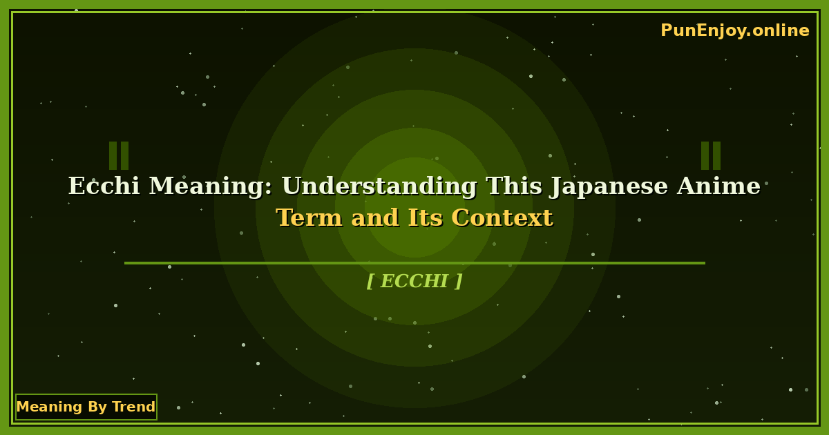 ecchi meaning