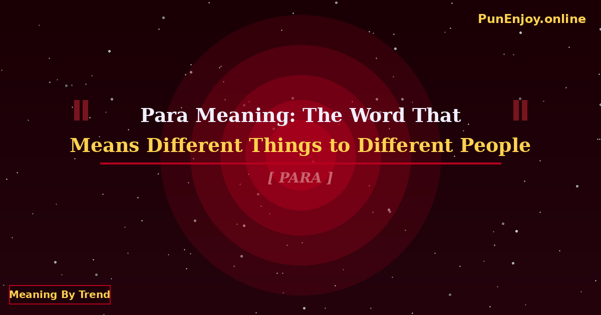 para meaning
