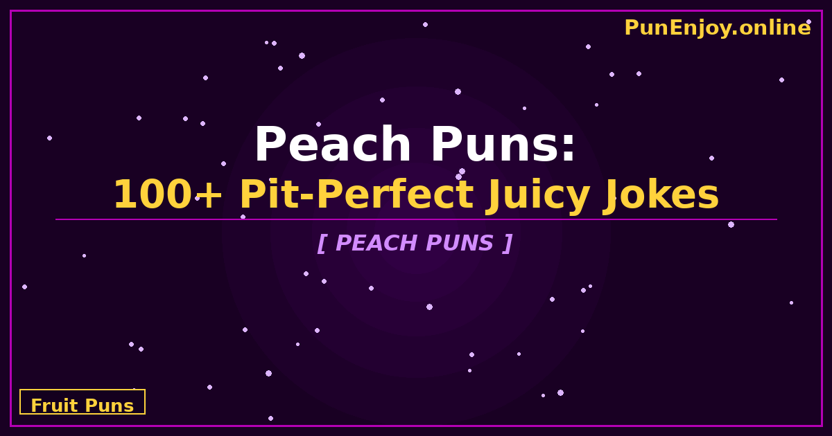 peach puns