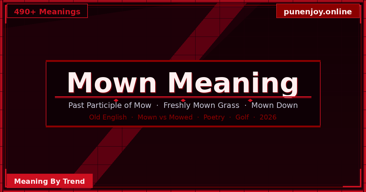 mown meaning