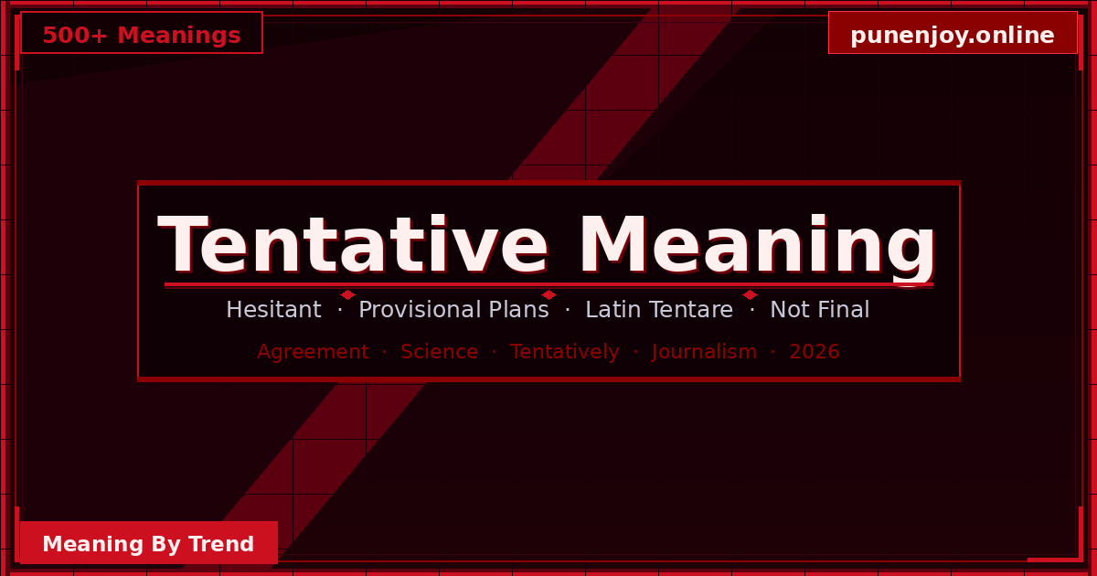 tentative meaning