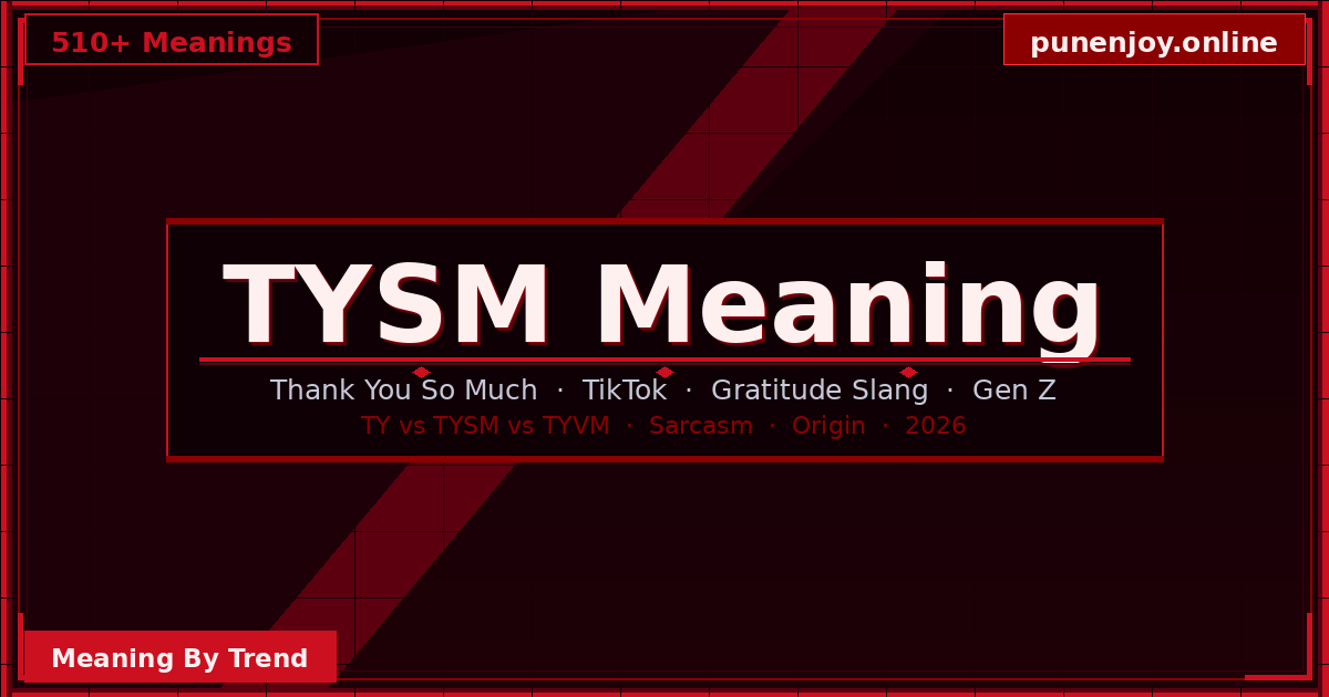 tysm meaning
